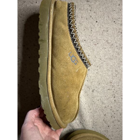Men’s UGG Tasman Slippers Chestnut Size 12 Well Loved Classic Comfort - Picture 3 of 8